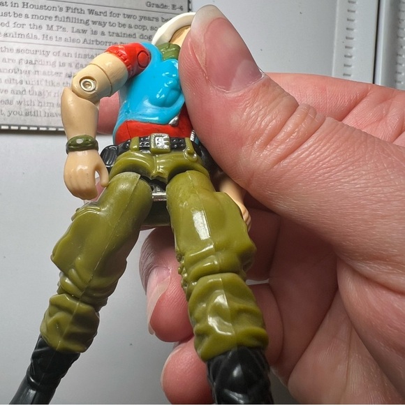 1987 Vintage G.I. GI Joe Law & Order Missing K9 Incomplete With File Card - Picture 3 of 3